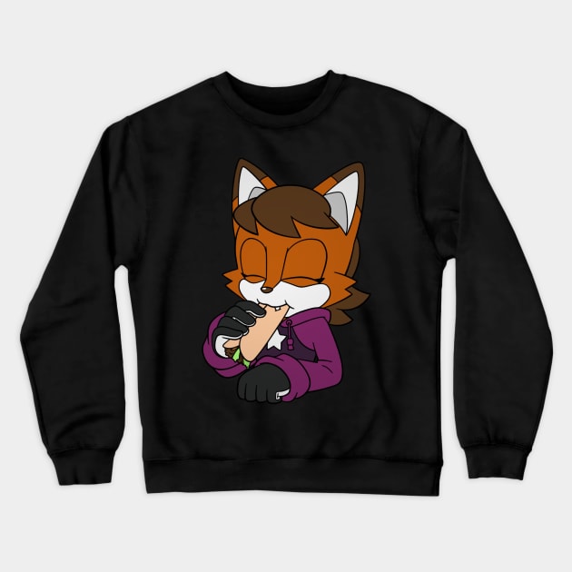 Fox Eats Taco Crewneck Sweatshirt by Firestorm Fox